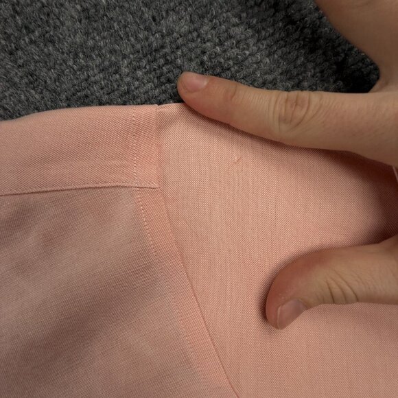 Brooks Brothers Button Up Shirt Cotton Long Sleeve Large Pink Oxford Non Iron - Picture 15 of 16